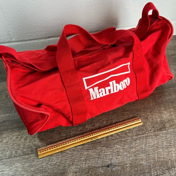 Marlboro Bags Marlboro Canvas Duffel Bag Vintage Collectible 8s 90s